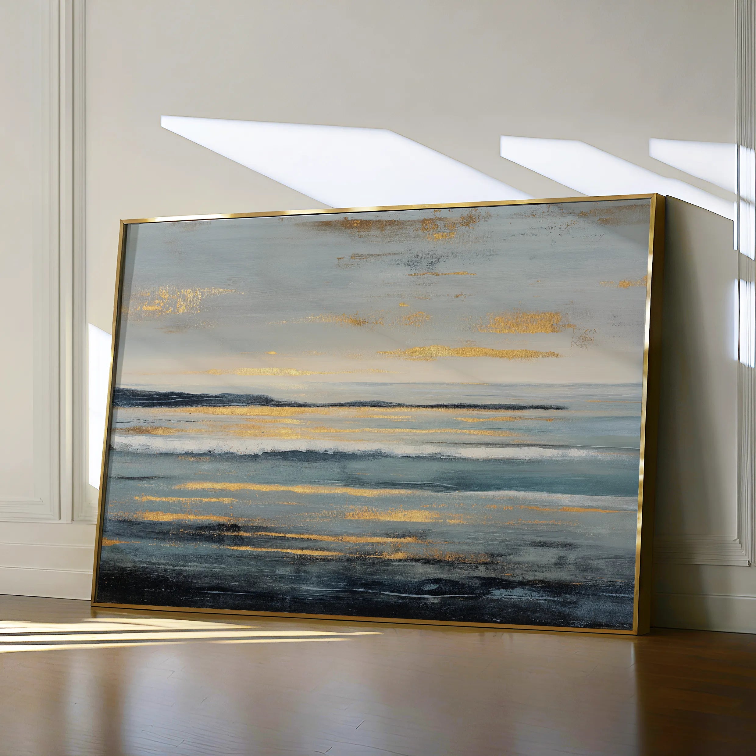Abstract 1477 Canvas Art 18" x 24" / 45 x 60 cm / Black