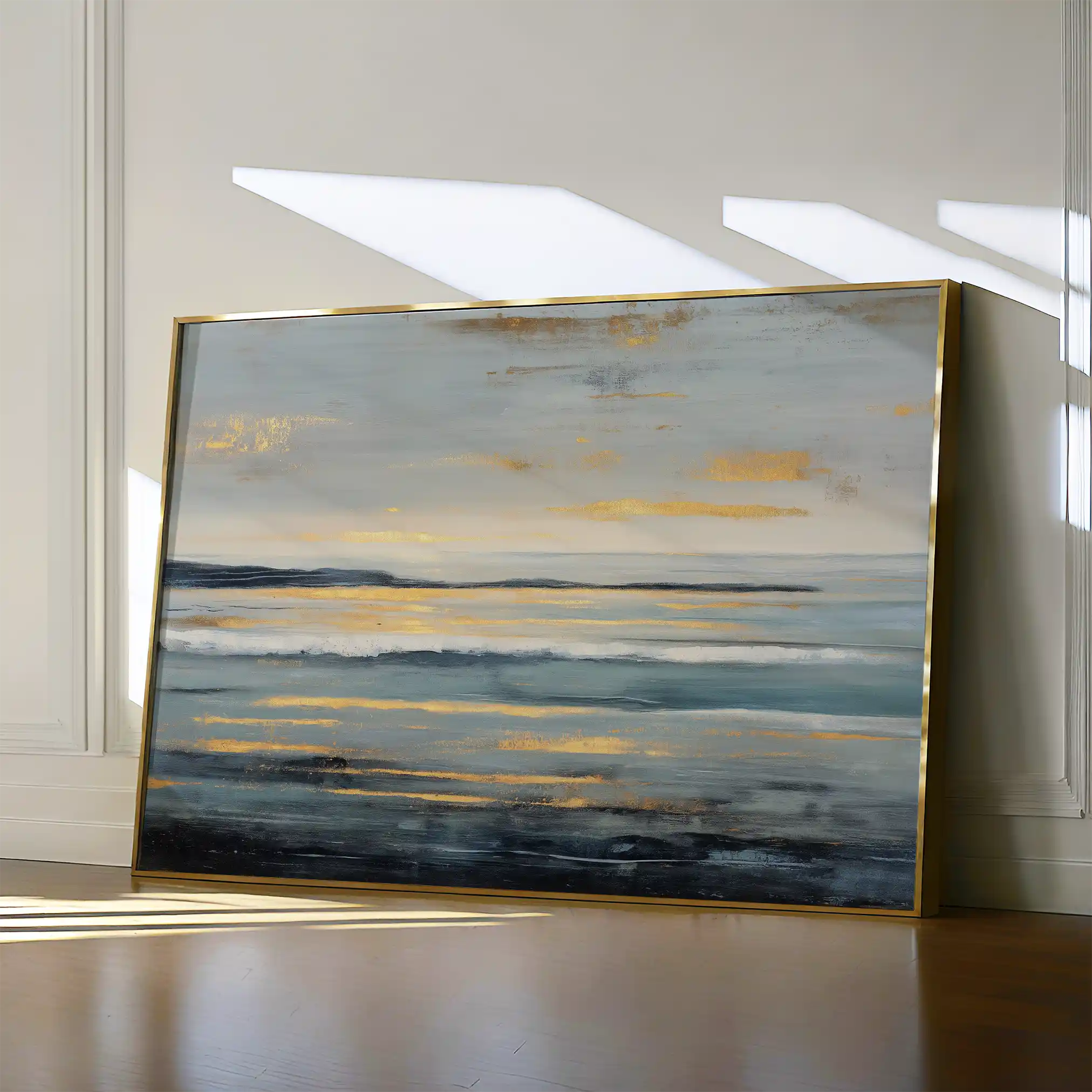 Abstract 1477 Canvas Art 60 x 40 cm / Black