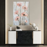 Floral 1477 Canvas Art 18" x 24" / 45 x 60 cm / Black