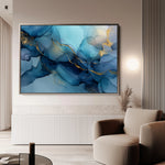 Abstract 1478 Canvas Art 18" x 24" / 45 x 60 cm / Black