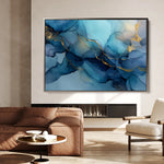 Abstract 1478 Canvas Art 18" x 24" / 45 x 60 cm / Black