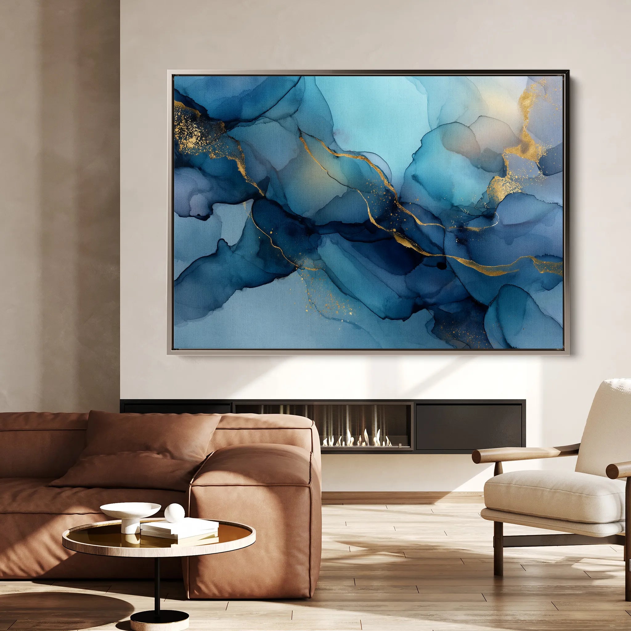 Abstract 1478 Canvas Art 18" x 24" / 45 x 60 cm / Black