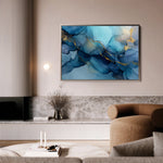 Abstract 1478 Canvas Art 18" x 24" / 45 x 60 cm / Black