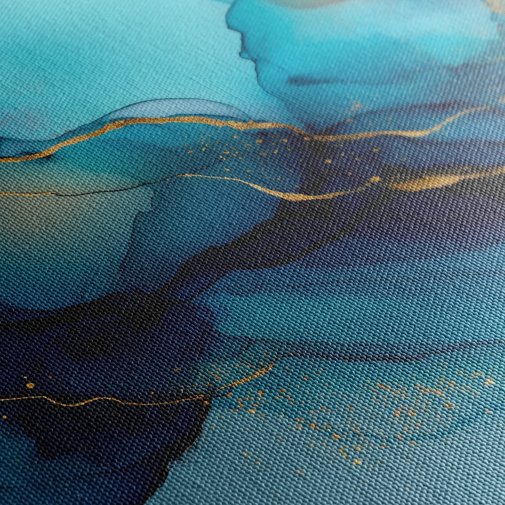 Abstract 1478 Canvas Art 18" x 24" / 45 x 60 cm / Black