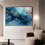 Abstract 1478 Canvas Art 60 x 40 cm / Black
