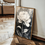 Floral 1478 Canvas Art 18" x 24" / 45 x 60 cm / Black
