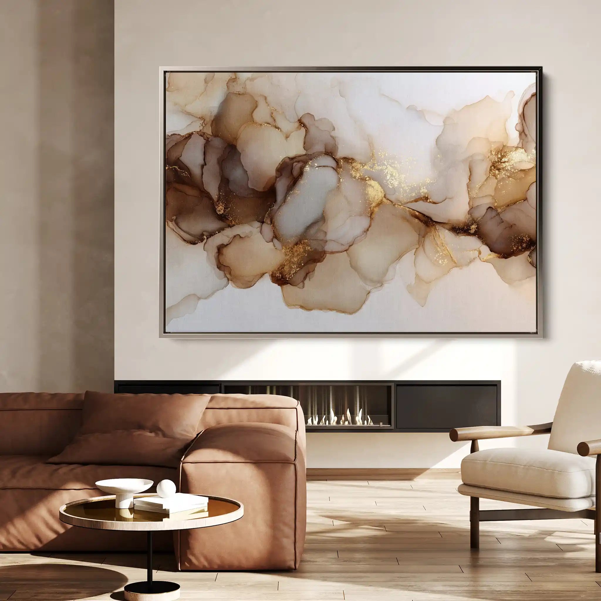 Abstract 1479 Canvas Art 18" x 24" / 45 x 60 cm / Black