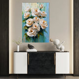 Floral 1479 Canvas Art 18" x 24" / 45 x 60 cm / Black