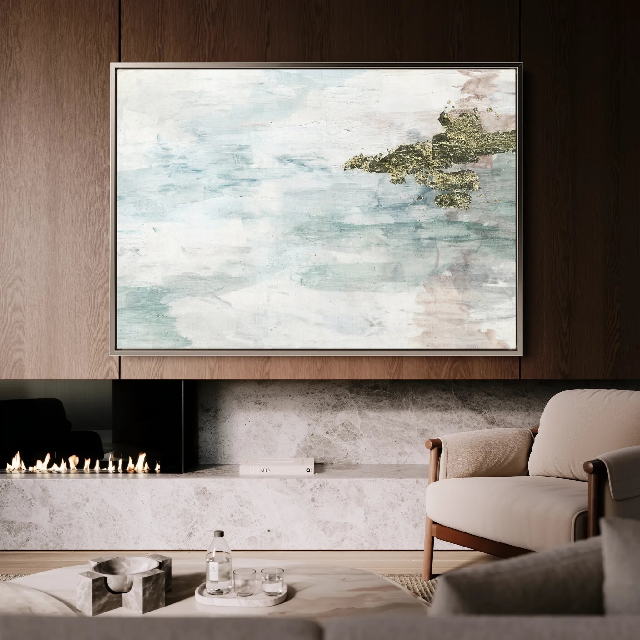 Abstract 148 Canvas Art 18" x 24" / 45 x 60 cm / Black