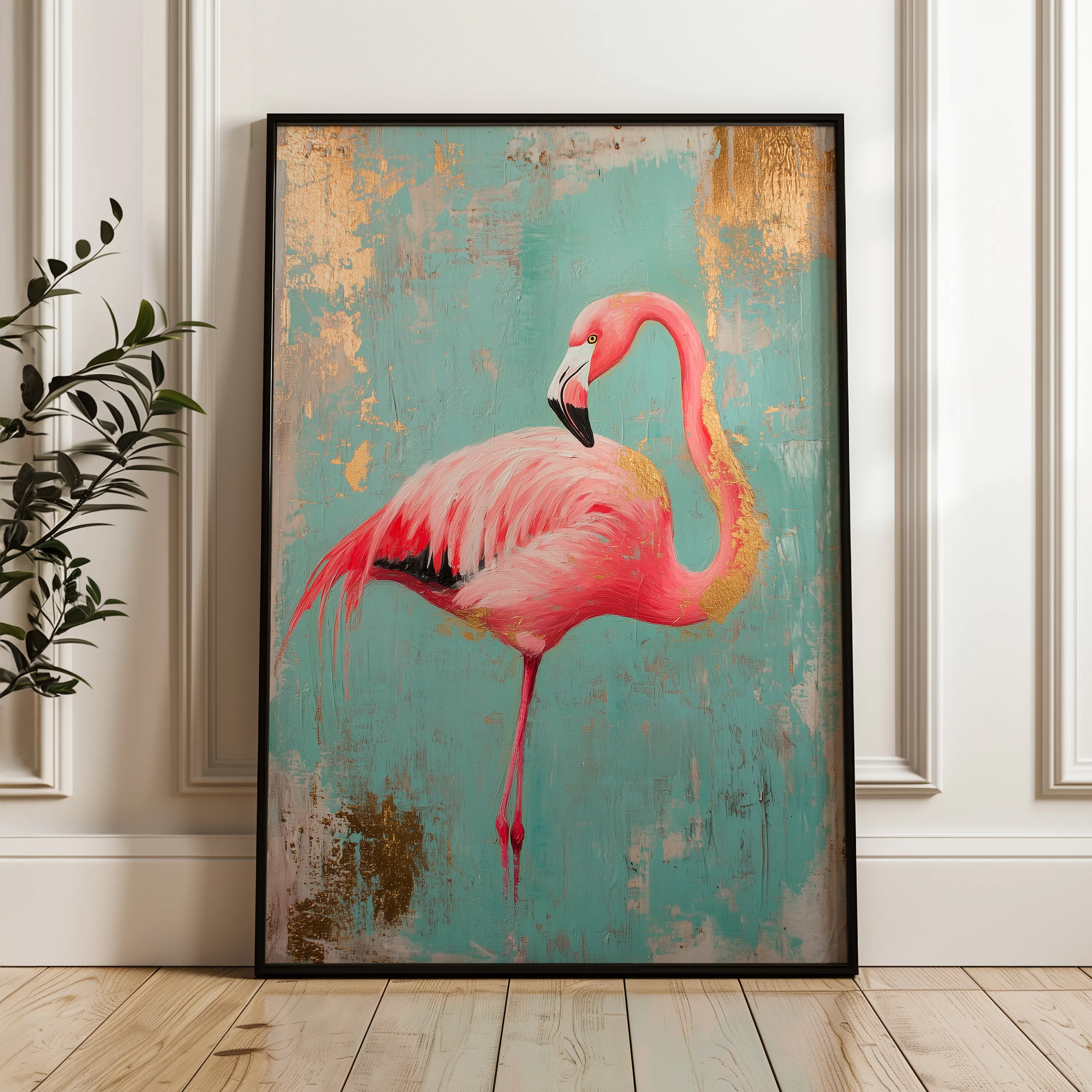 Animals 148 Canvas Art 18" x 24" / 45 x 60 cm / Black