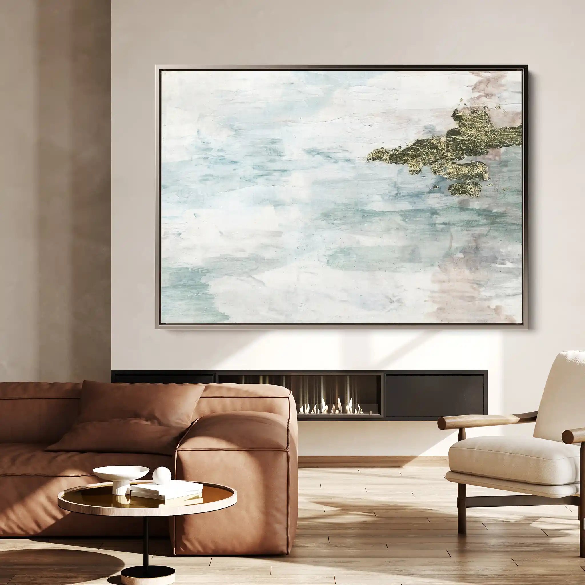 Abstract 148 Canvas Art 60 x 40 cm / Black