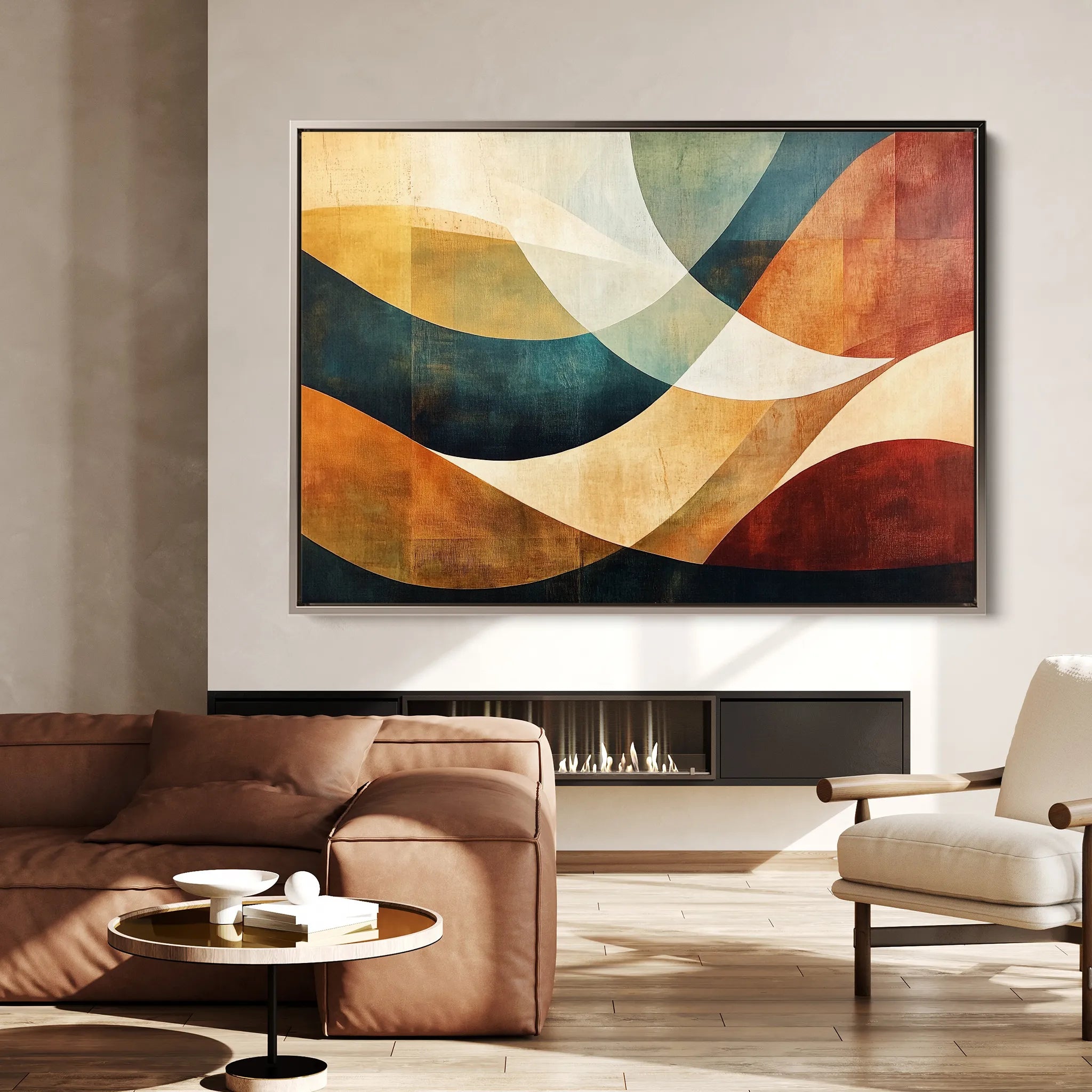 Boho 148 Canvas Art 18" x 24" / 45 x 60 cm / Black
