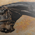 Horses 148 Canvas Art 18" x 24" / 45 x 60 cm / Black