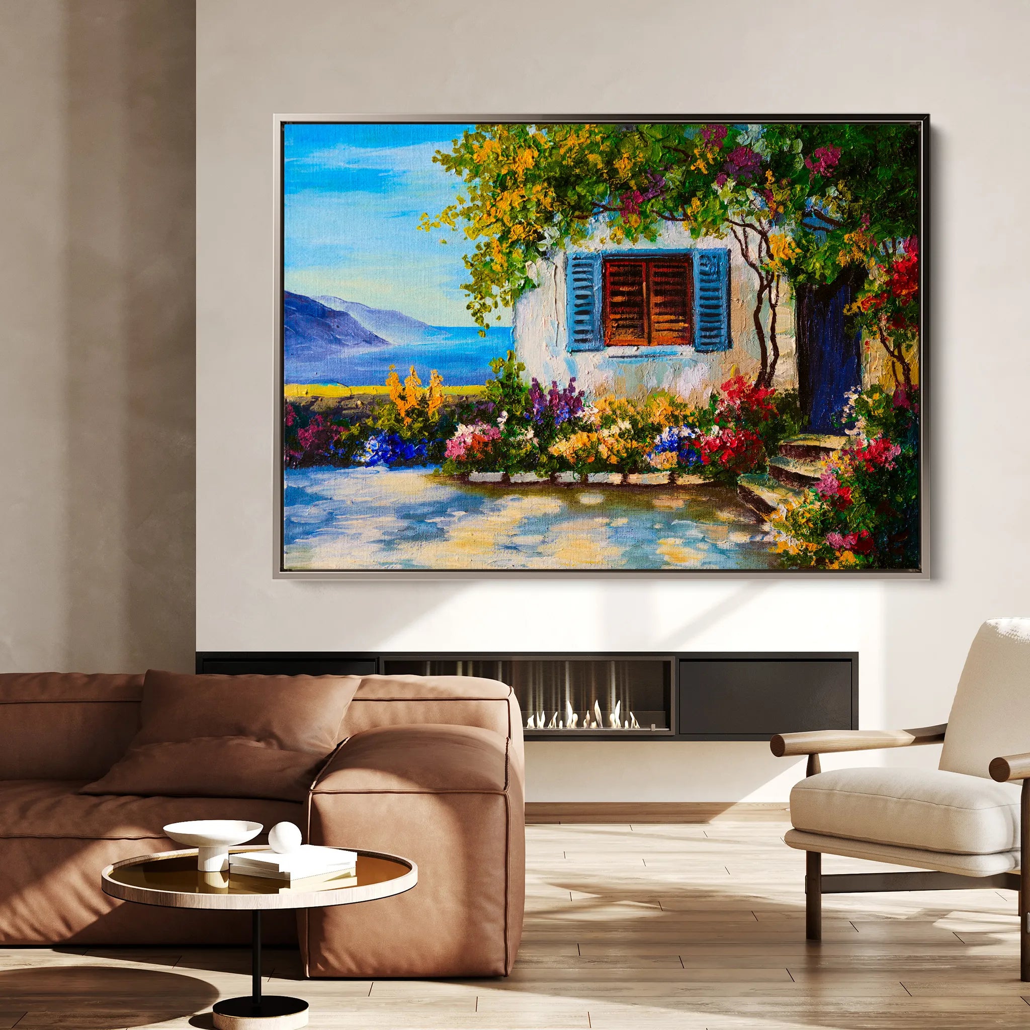 Landscape 148 Canvas Art 18" x 24" / 45 x 60 cm / Black