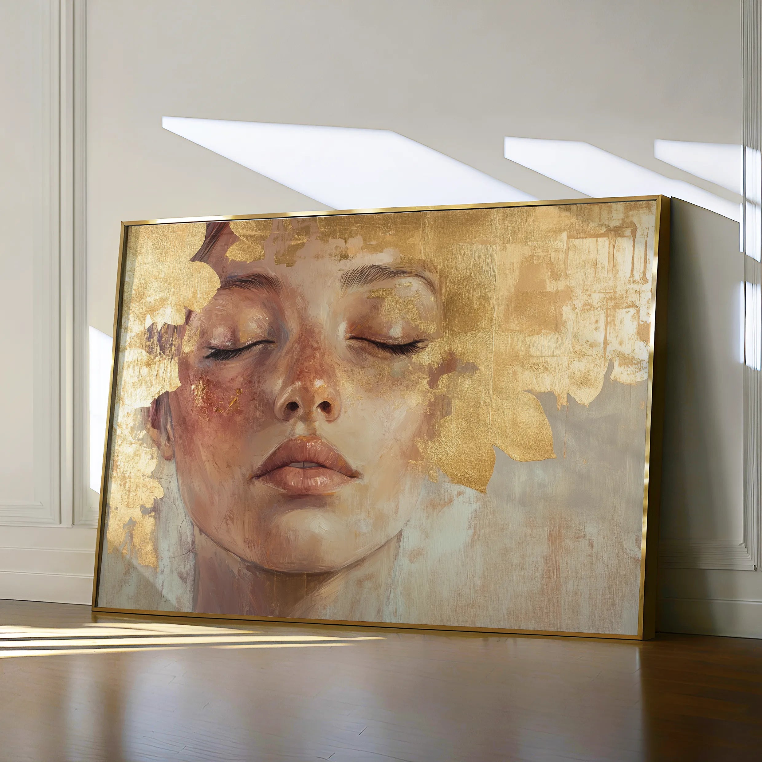 Portrait 148 Canvas Art 18" x 24" / 45 x 60 cm / Black