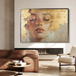 Portrait 148 Canvas Art 18" x 24" / 45 x 60 cm / Black