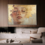Portrait 148 Canvas Art 18" x 24" / 45 x 60 cm / Black