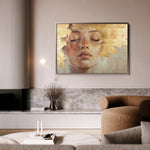 Portrait 148 Canvas Art 18" x 24" / 45 x 60 cm / Black