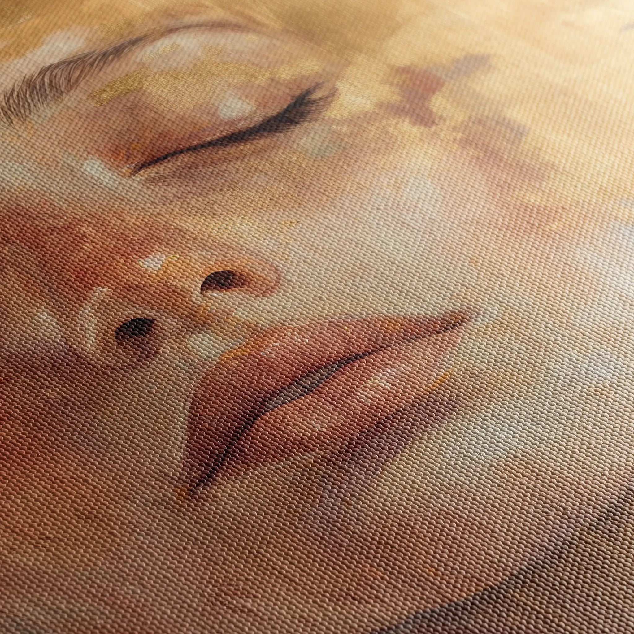 Portrait 148 Canvas Art 18" x 24" / 45 x 60 cm / Black