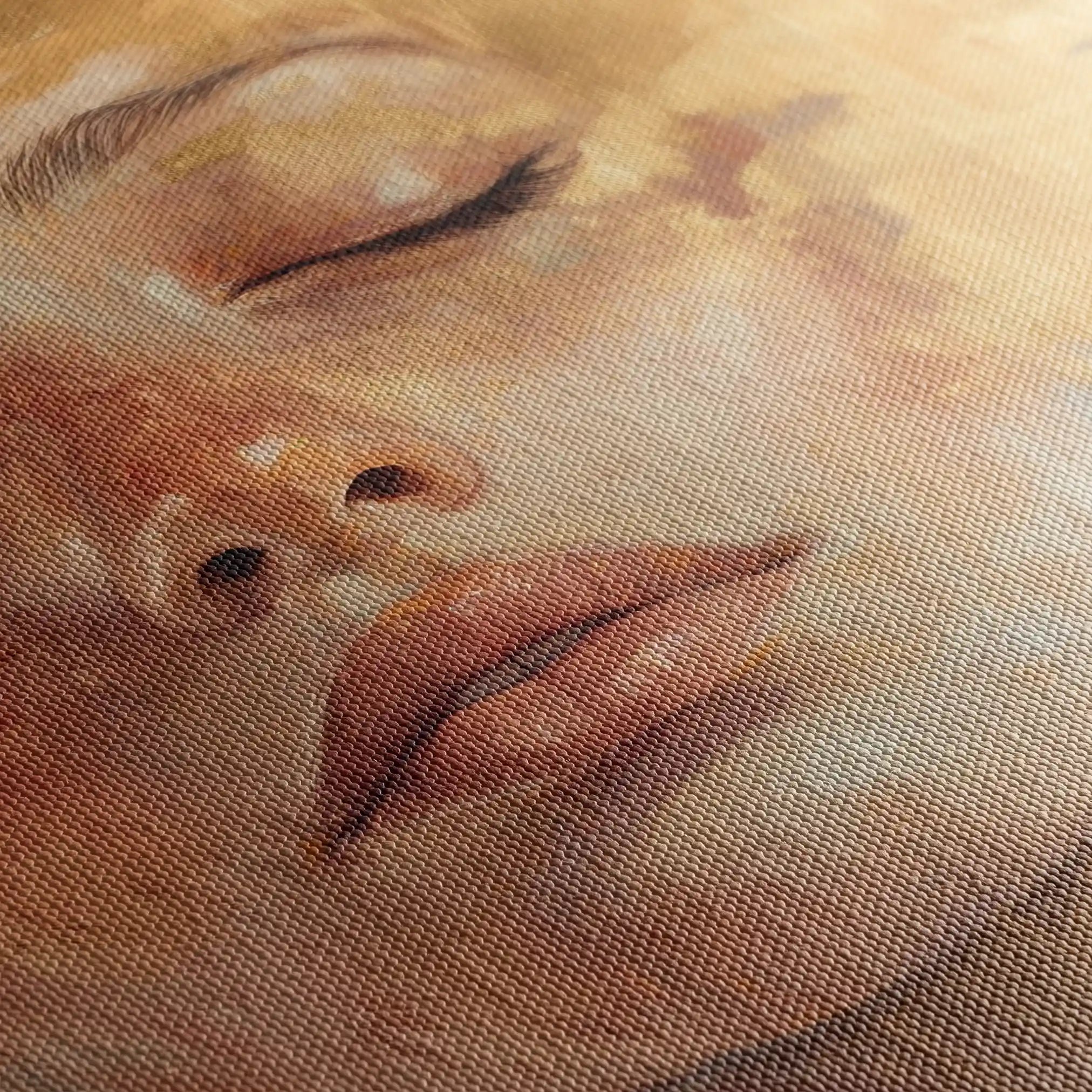 Portrait 148 Canvas Art 60 x 40 cm / Black