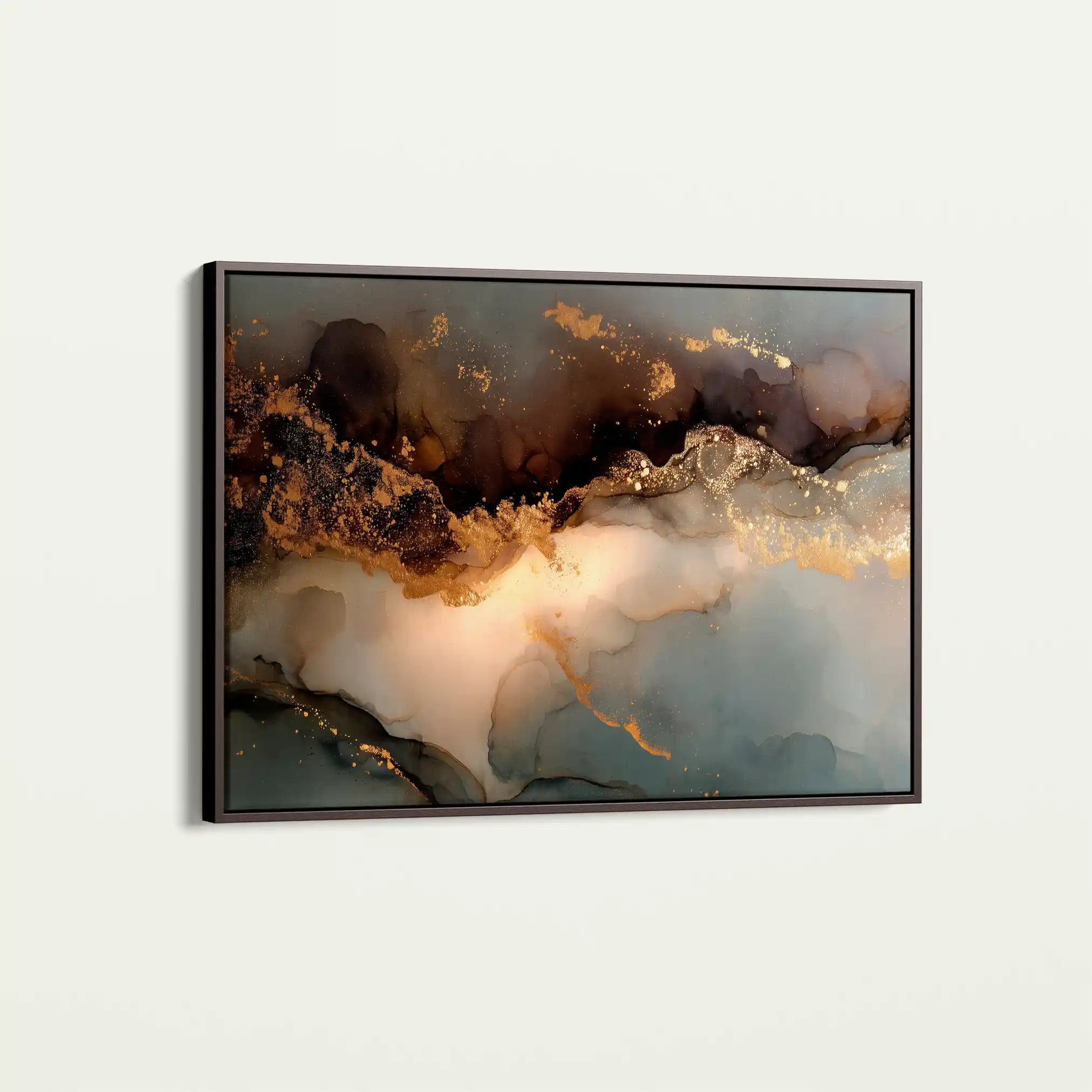 Abstract 1480 Canvas Art 60 x 40 cm / Black