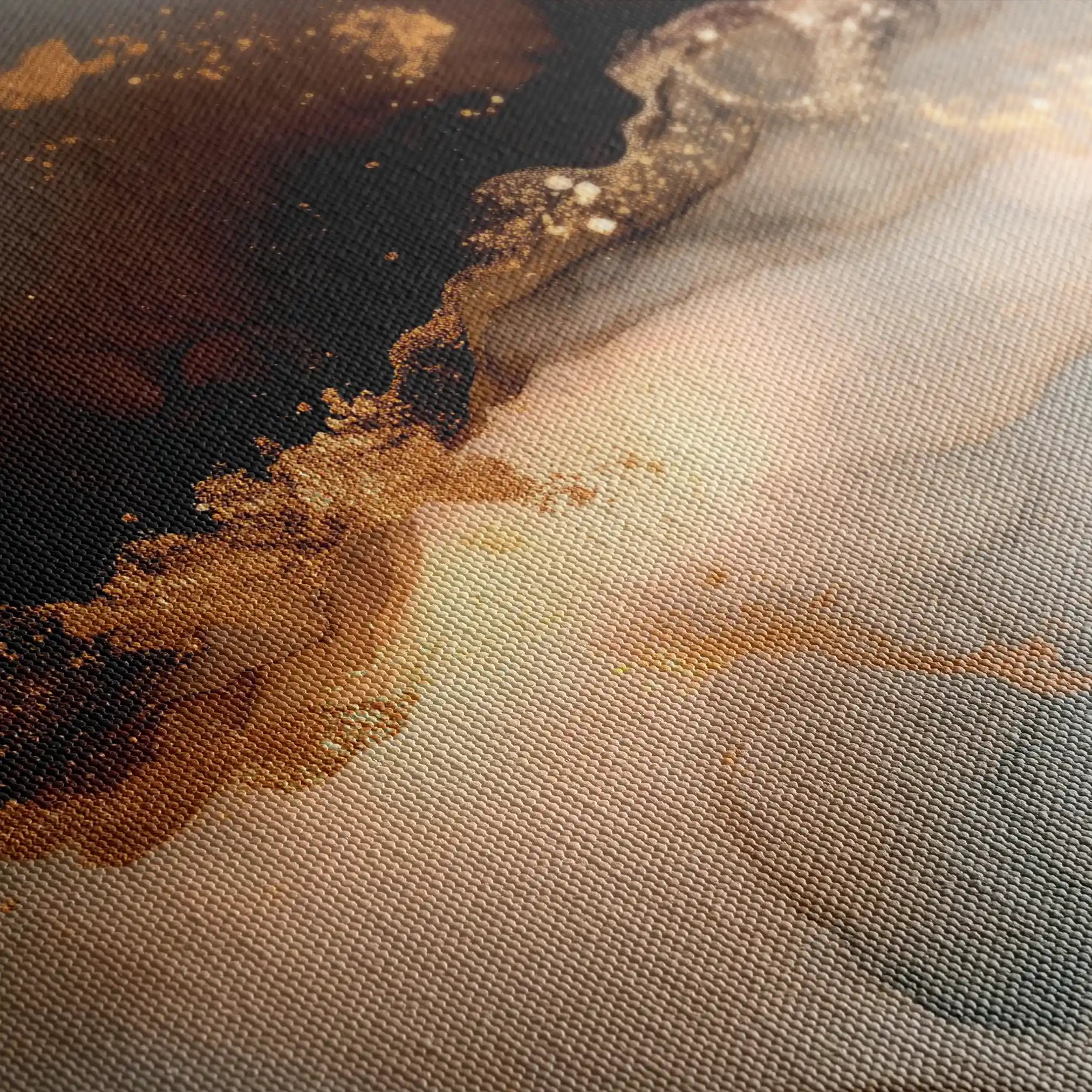 Abstract 1480 Canvas Art 60 x 40 cm / Black