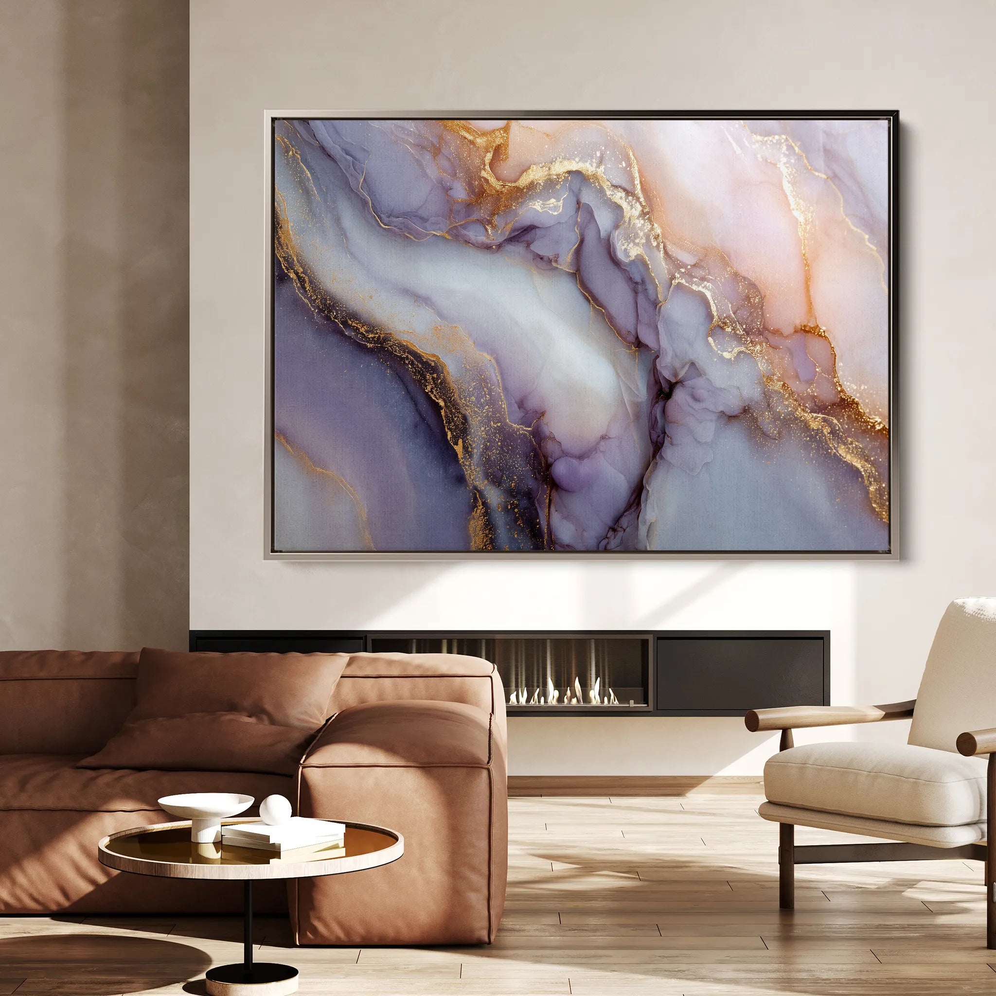 Abstract 1481 Canvas Art 18" x 24" / 45 x 60 cm / Black