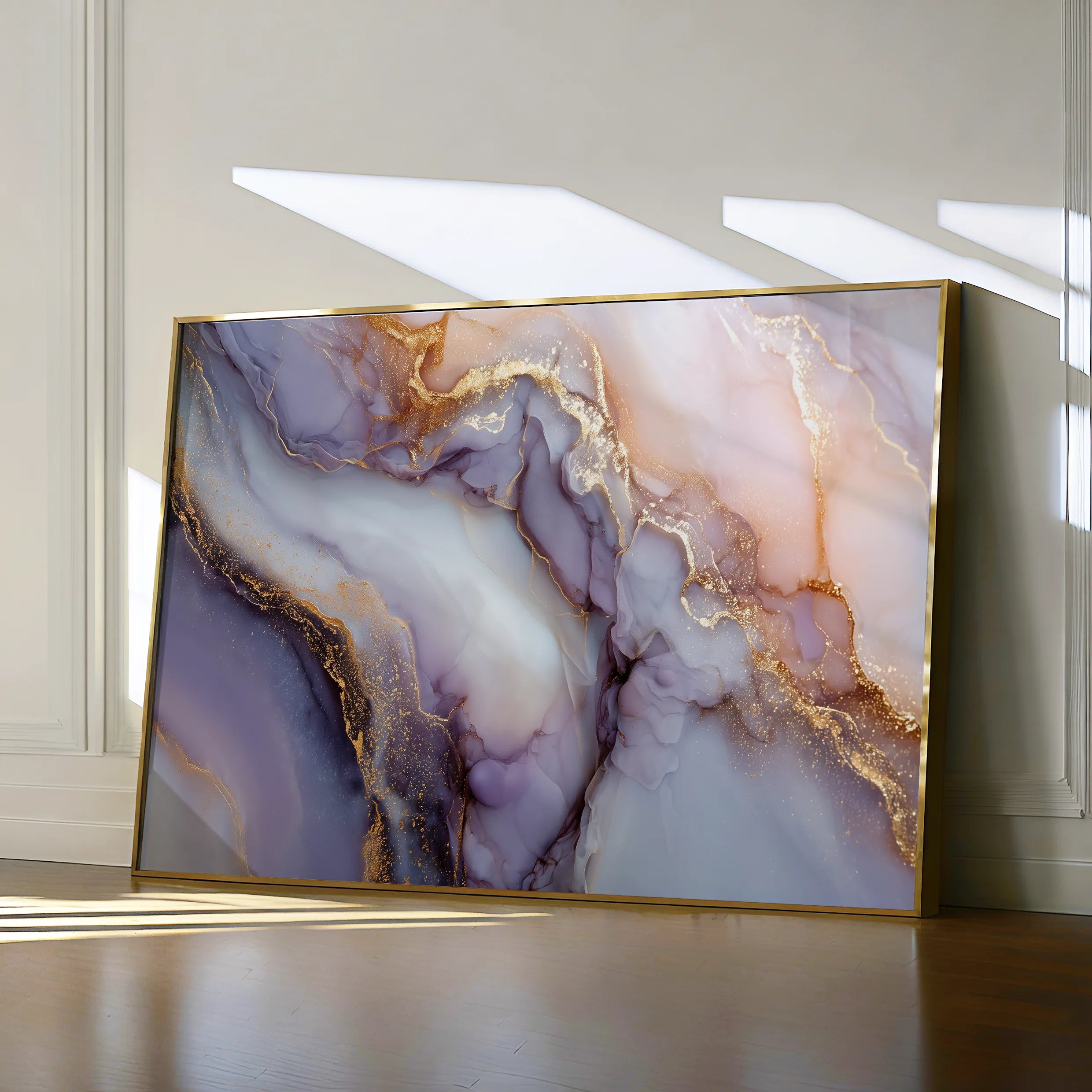 Abstract 1481 Canvas Art 18" x 24" / 45 x 60 cm / Black