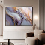 Abstract 1481 Canvas Art 60 x 40 cm / Black