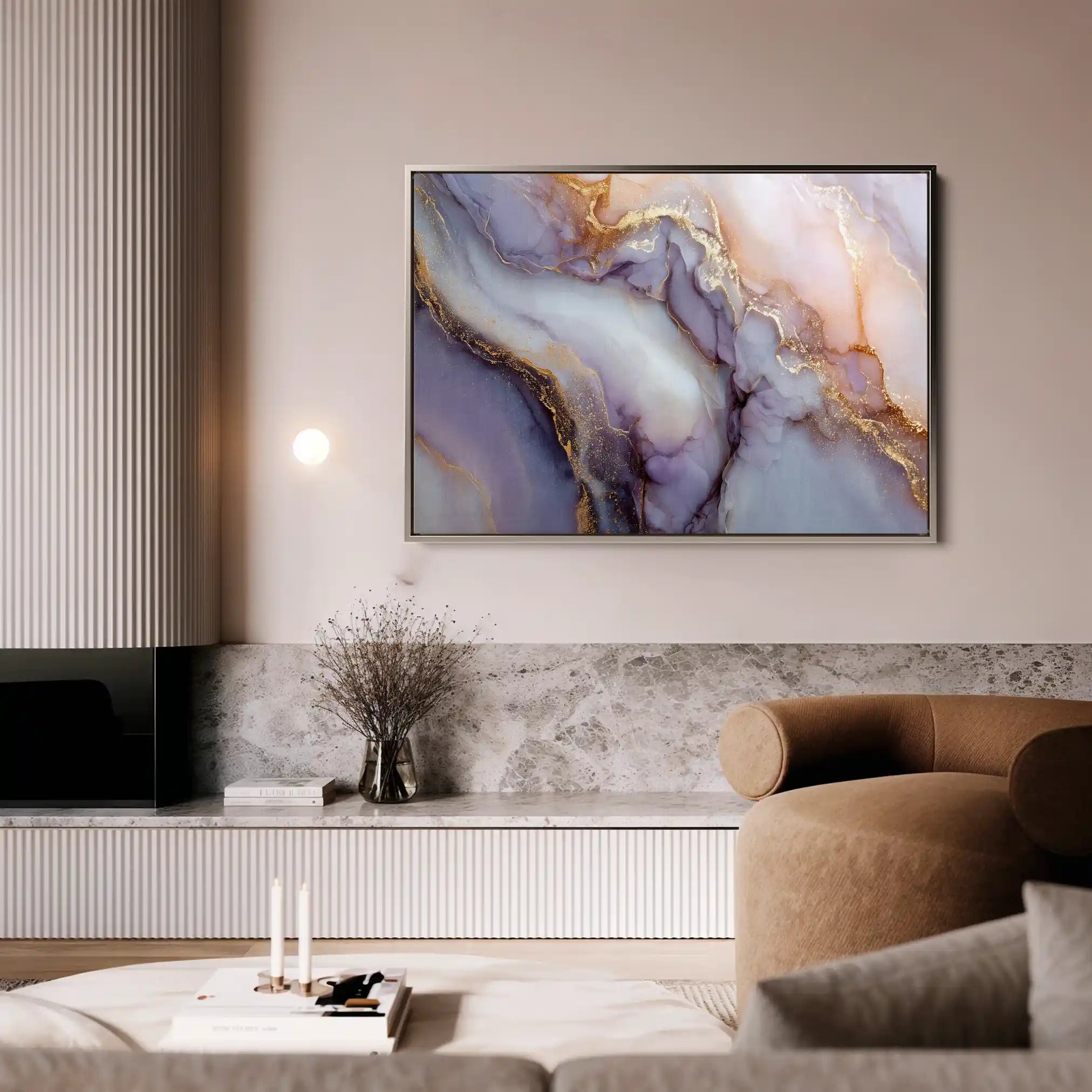 Abstract 1481 Canvas Art 60 x 40 cm / Black