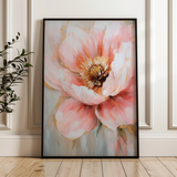 Floral 1482 Canvas Art 18" x 24" / 45 x 60 cm / Black