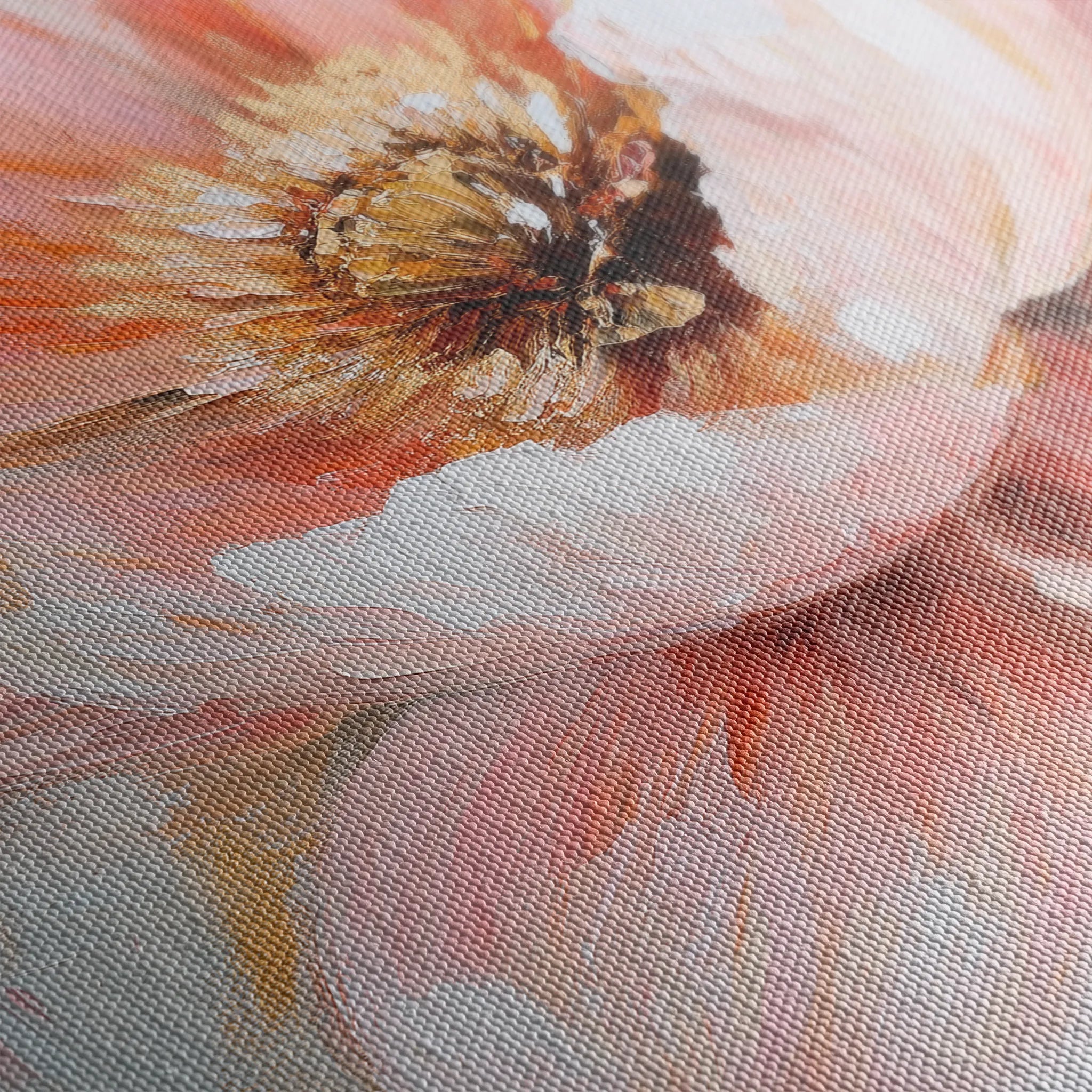 Floral 1482 Canvas Art 18" x 24" / 45 x 60 cm / Black