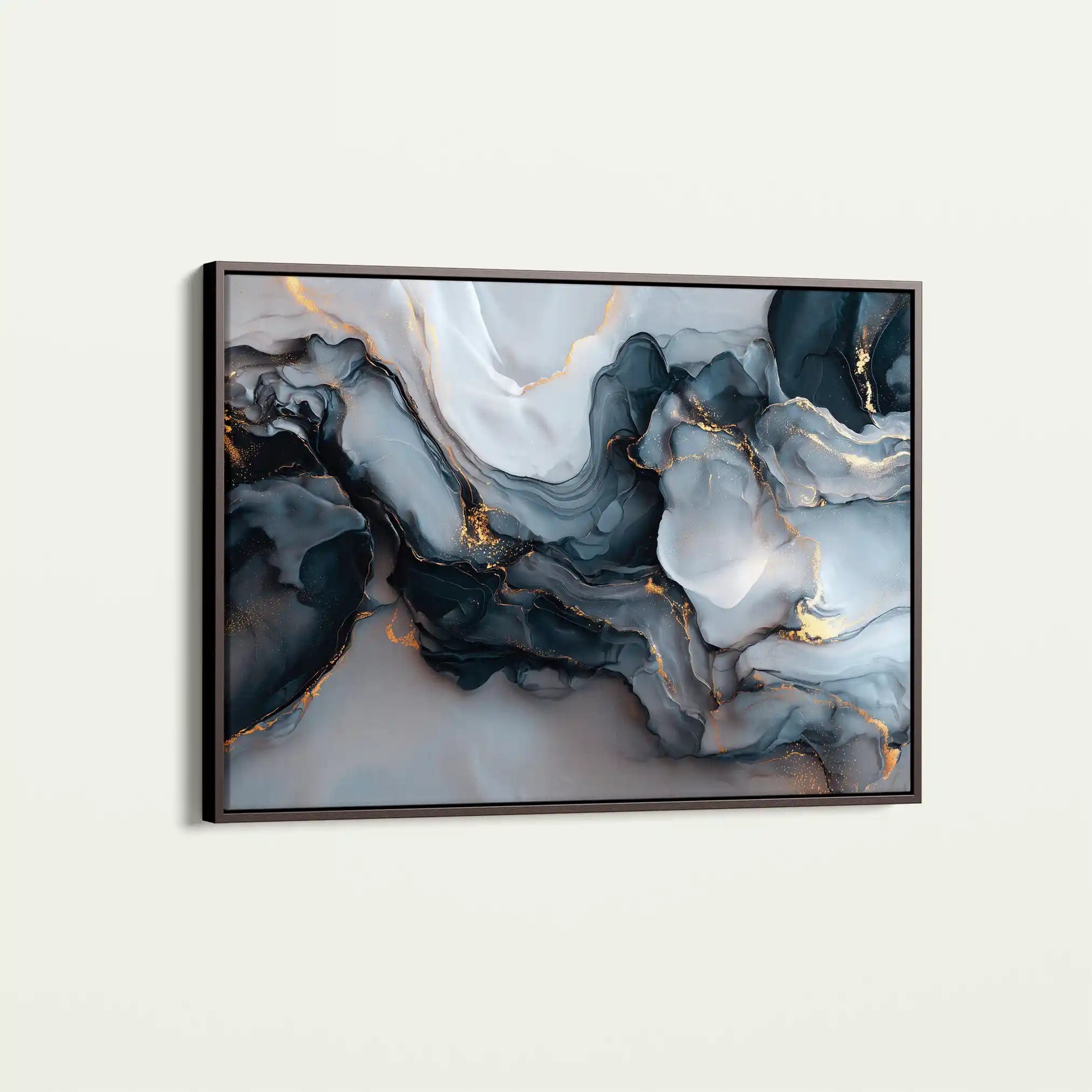Abstract 1483 Canvas Art 60 x 40 cm / Black
