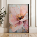 Floral 1483 Canvas Art 18" x 24" / 45 x 60 cm / Black
