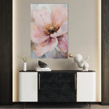 Floral 1483 Canvas Art 18" x 24" / 45 x 60 cm / Black