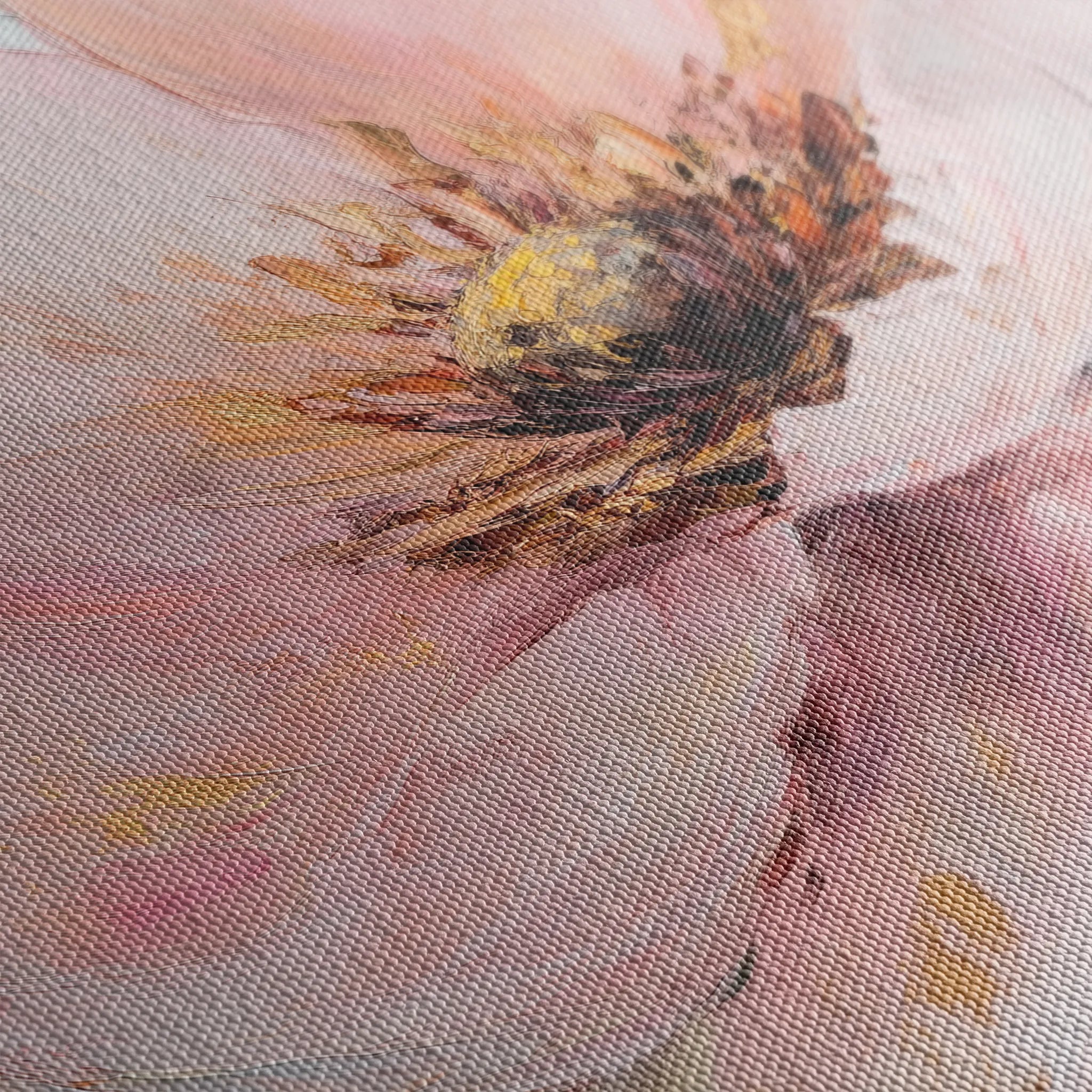 Floral 1483 Canvas Art 18" x 24" / 45 x 60 cm / Black