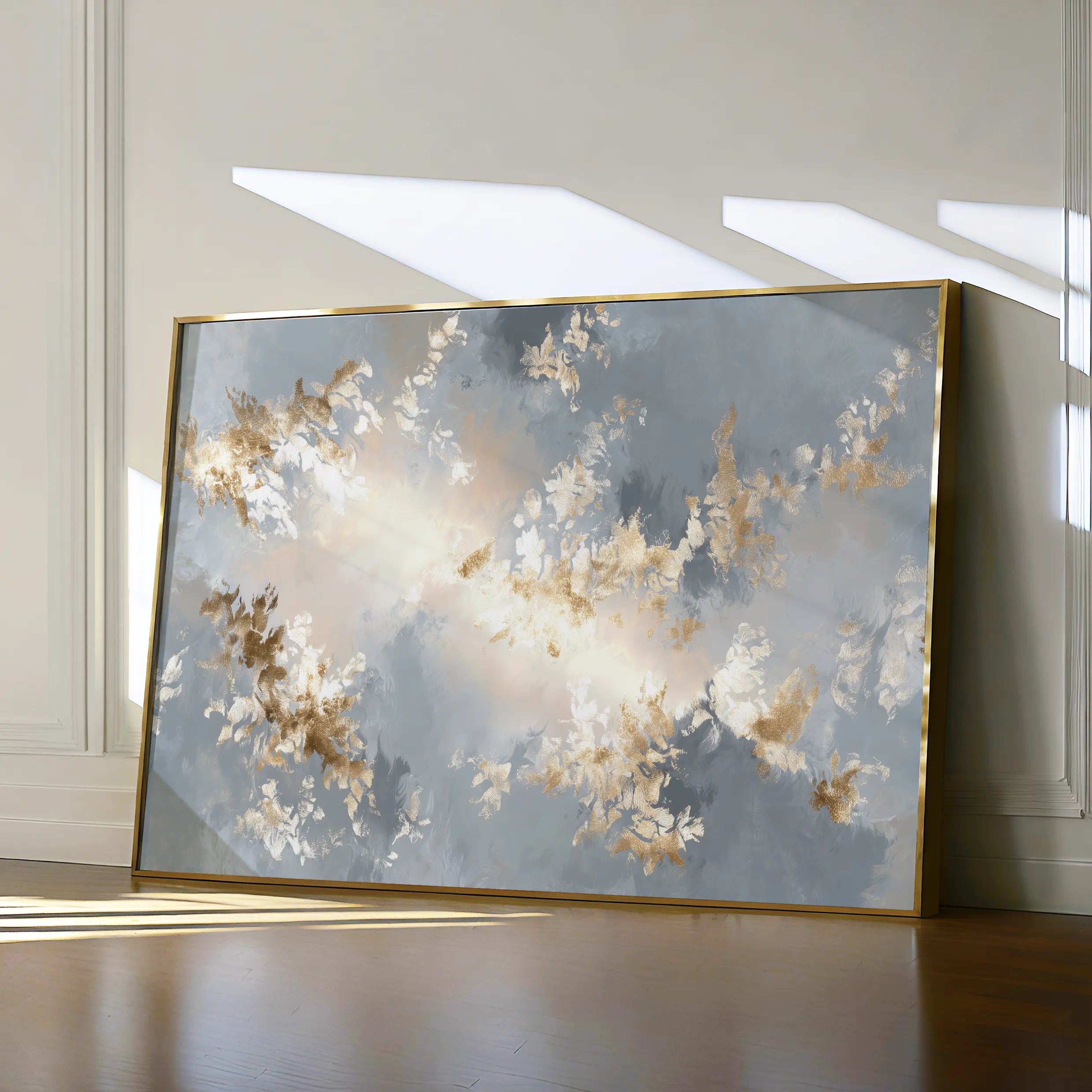 Abstract 1484 Canvas Art 18" x 24" / 45 x 60 cm / Black