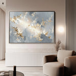 Abstract 1484 Canvas Art 18" x 24" / 45 x 60 cm / Black