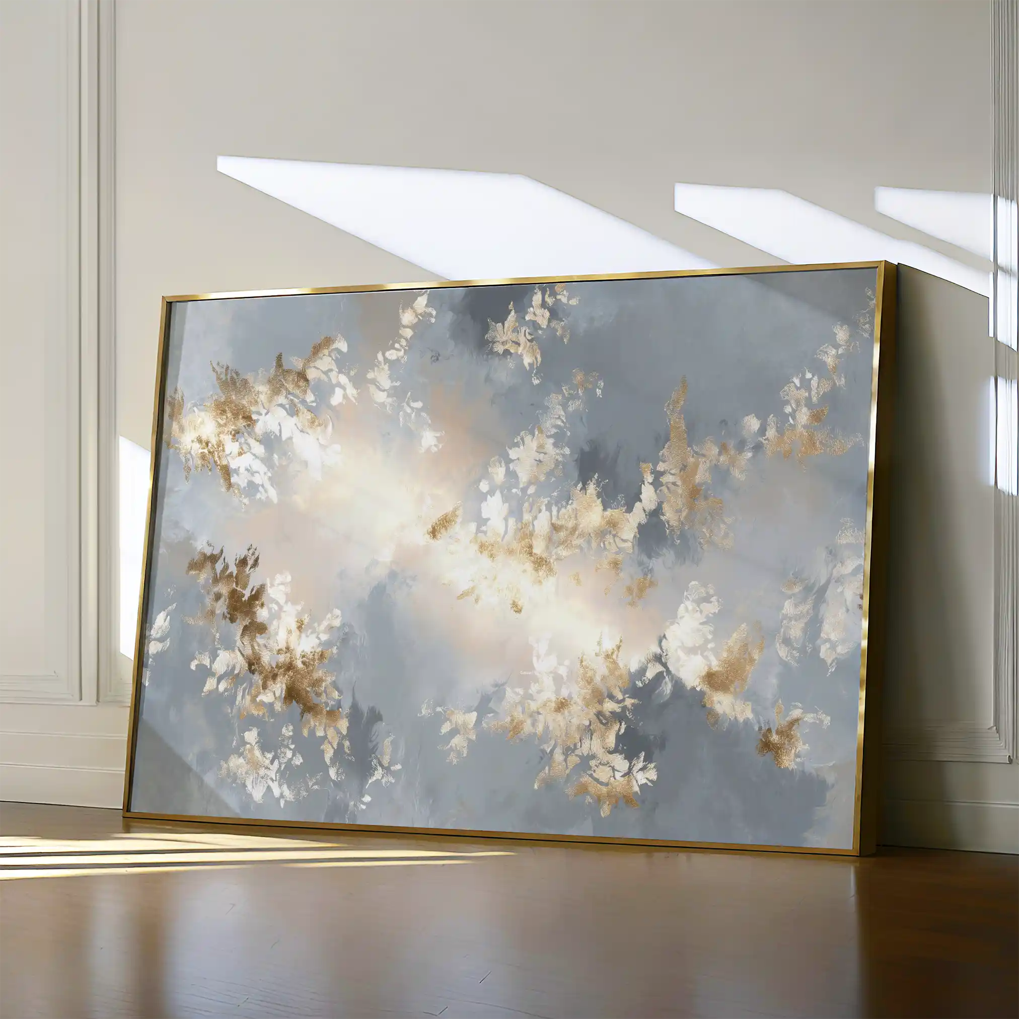 Abstract 1484 Canvas Art 60 x 40 cm / Black