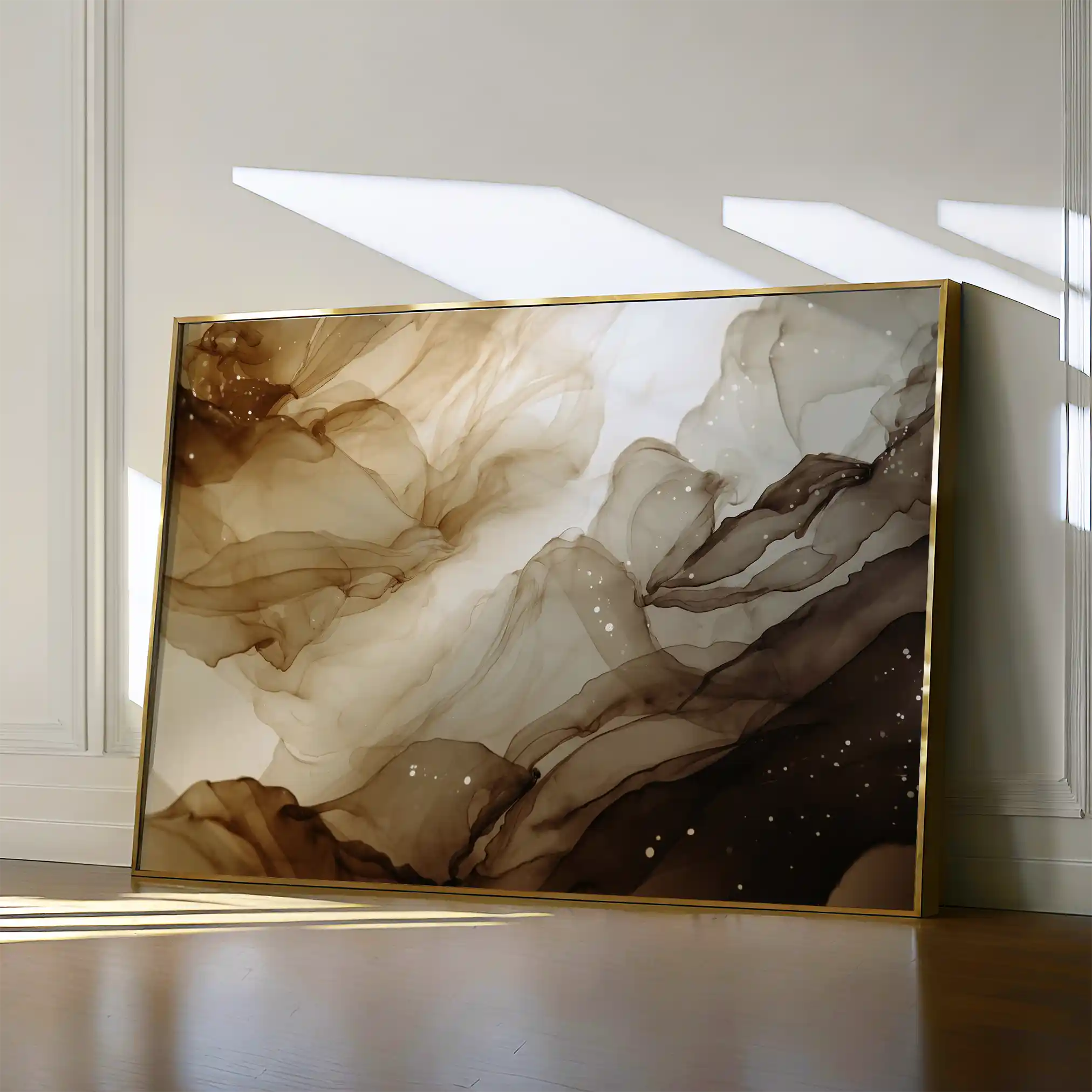 Abstract 1485 Canvas Art 18" x 24" / 45 x 60 cm / Black