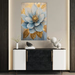 Floral 1485 Canvas Art 60 x 40 cm / Black