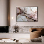 Abstract 1486 Canvas Art 60 x 40 cm / Black