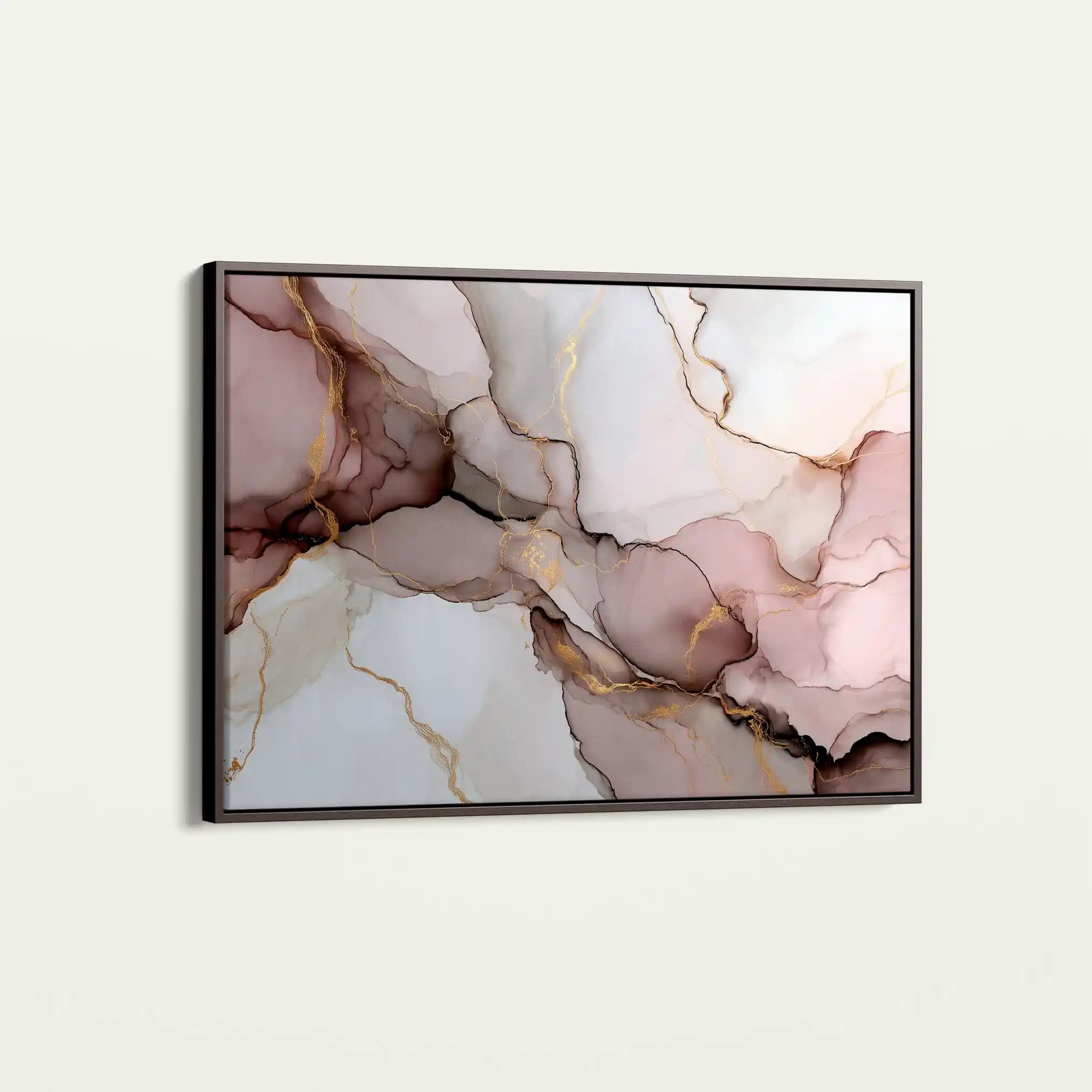 Abstract 1486 Canvas Art 60 x 40 cm / Black