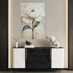 Floral 1486 Canvas Art 60 x 40 cm / Black
