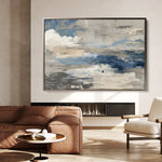 Abstract 1487 Canvas Art 18" x 24" / 45 x 60 cm / Black