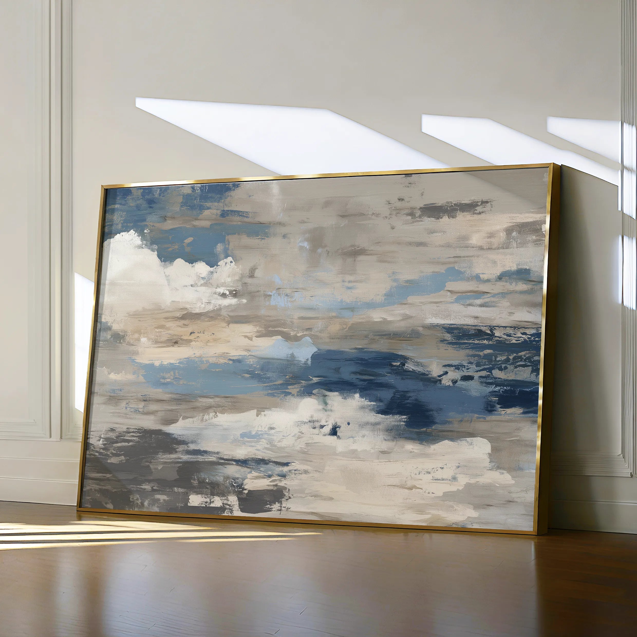 Abstract 1487 Canvas Art 18" x 24" / 45 x 60 cm / Black