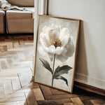 Floral 1487 Canvas Art 60 x 40 cm / Black
