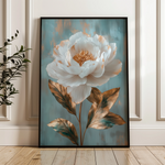 Floral 1488 Canvas Art 18" x 24" / 45 x 60 cm / Black