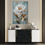 Floral 1488 Canvas Art 18" x 24" / 45 x 60 cm / Black