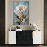 Floral 1488 Canvas Art 18" x 24" / 45 x 60 cm / Black